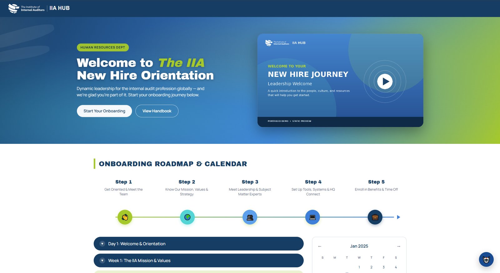 Onboarding Site 2.0